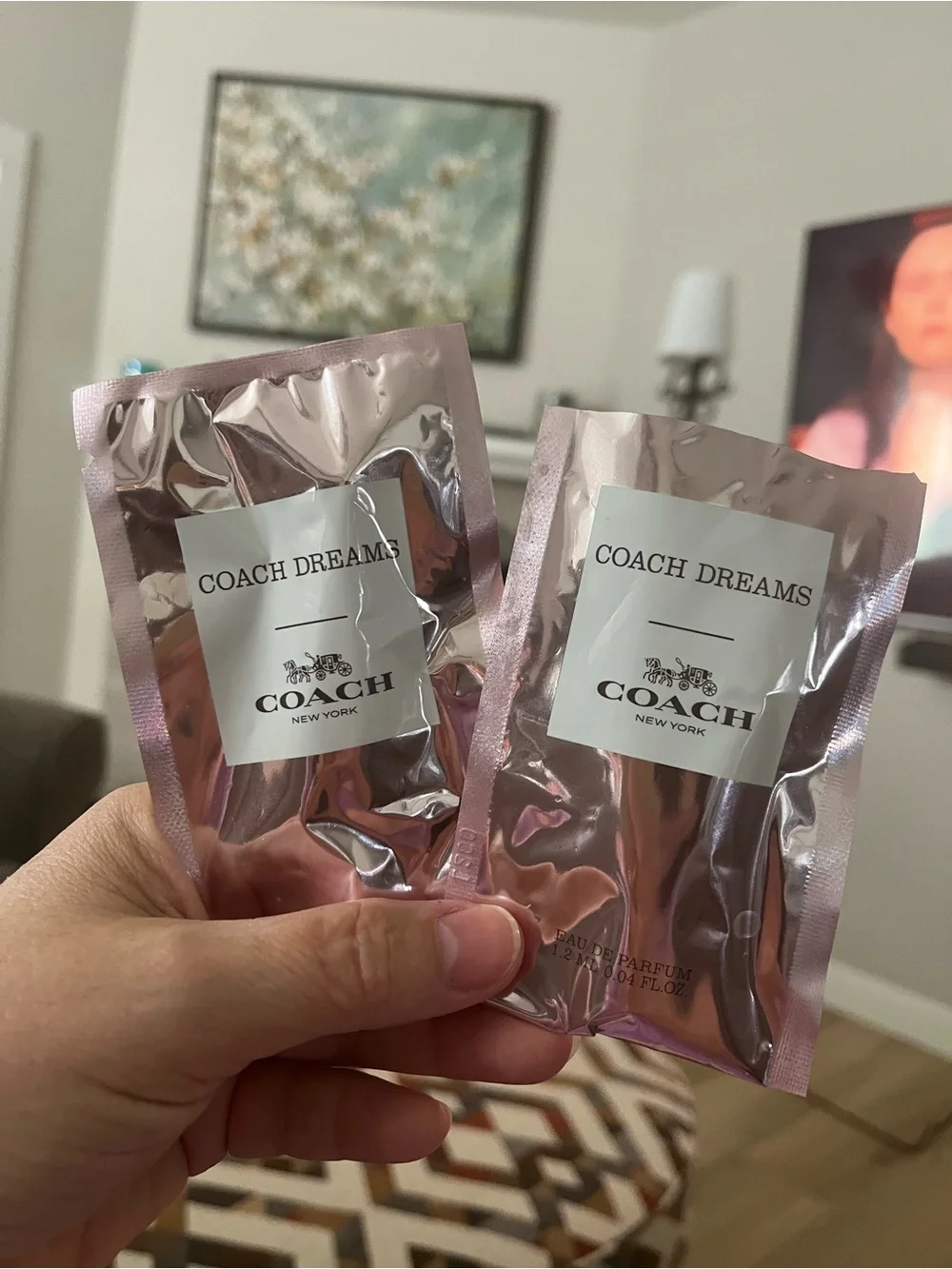 2 New Coach Dreams Perfume Samples